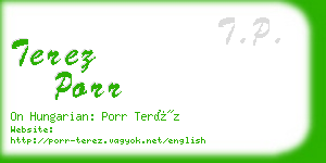 terez porr business card